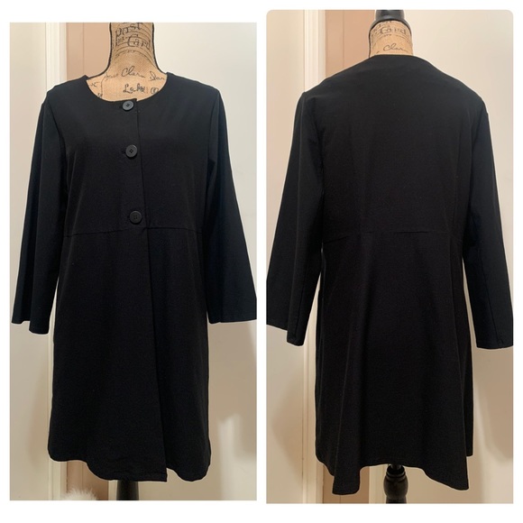 EILEEN FISHER Womens 3/4 Sleeve Open Cardigan Wear To Work Sweater main image 1